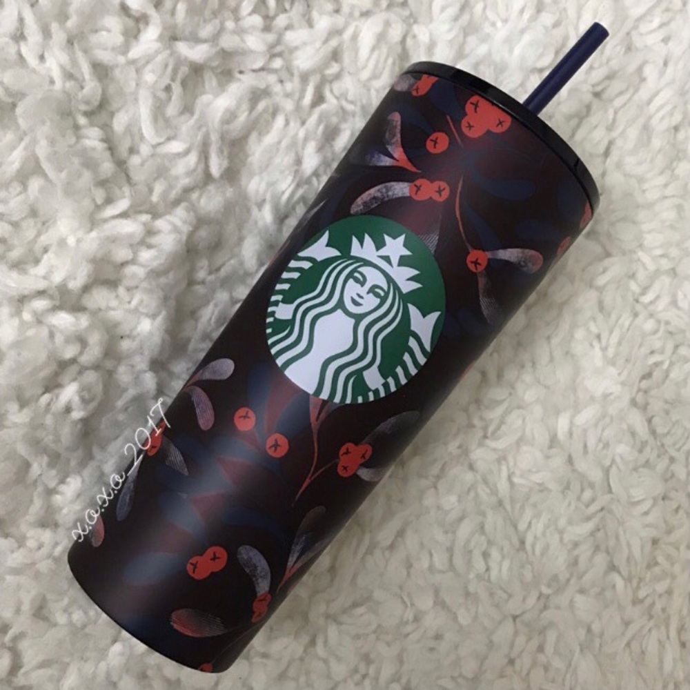 Starbucks 2020 holiday release floral SS tumbler